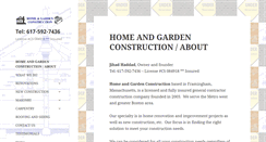 Desktop Screenshot of homeandgardenconstruction.com